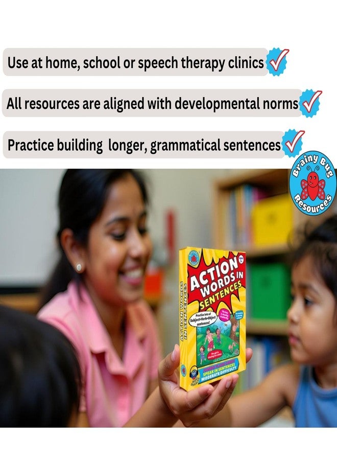 Brainy Bug Resources Flashcards with App-Enabled Audio Feature | Grammar and Sentence Structure | Verbs and Prepositions | Audio in English, Hindi, Tamil, Kannada, Telugu and Punjabi - Image 4